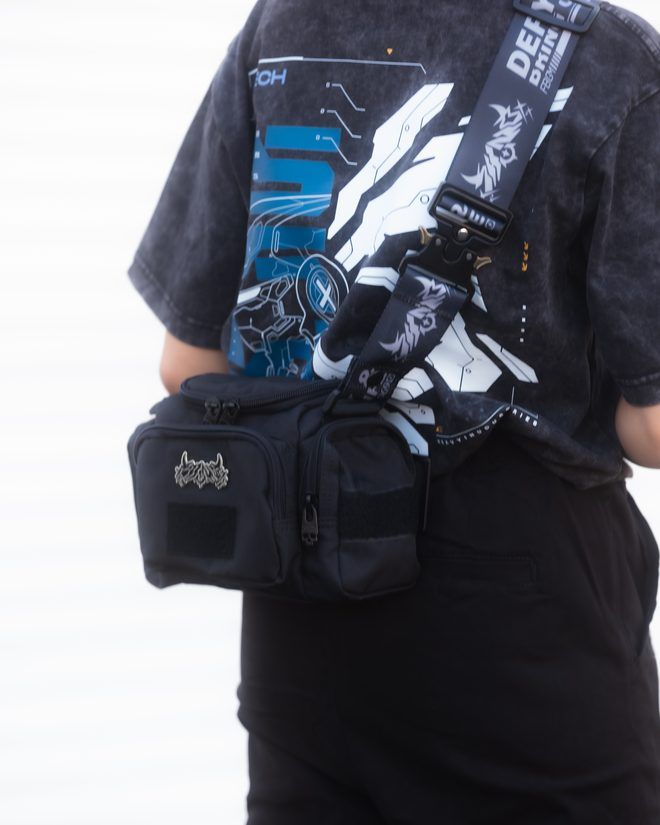 SHWA tee and sling bag